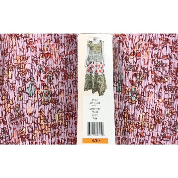 Nanette Lepore Play Tiered Patchwork Floral Maxi Dress Cottagecore Boho Size S - Picture 8 of 11